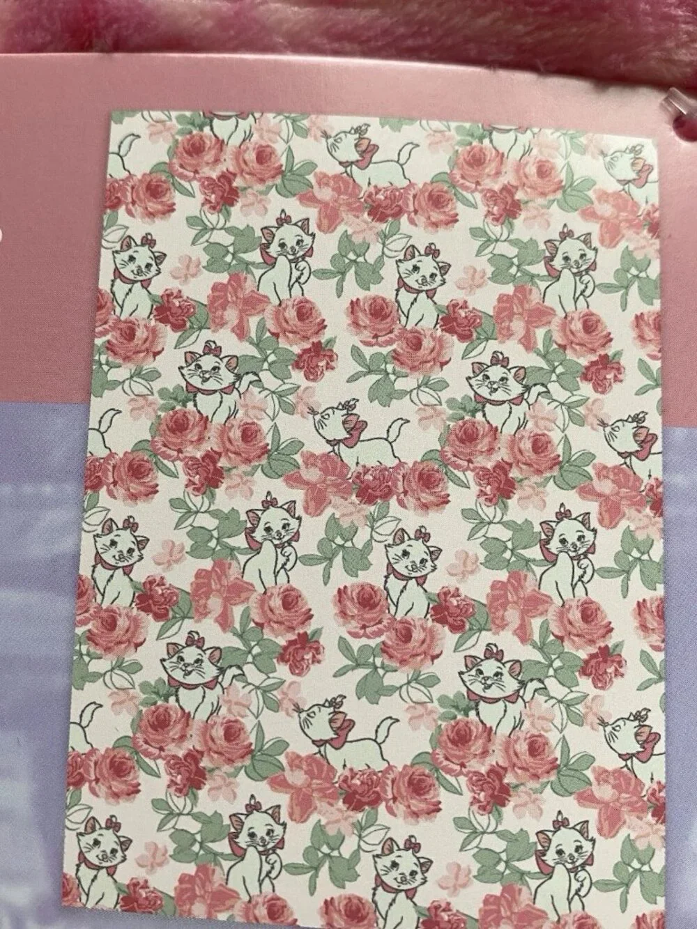 Disney Aristocats Marie Kitten Pink Roses Soft Throw Blanket‎ 50” X 70” NEW